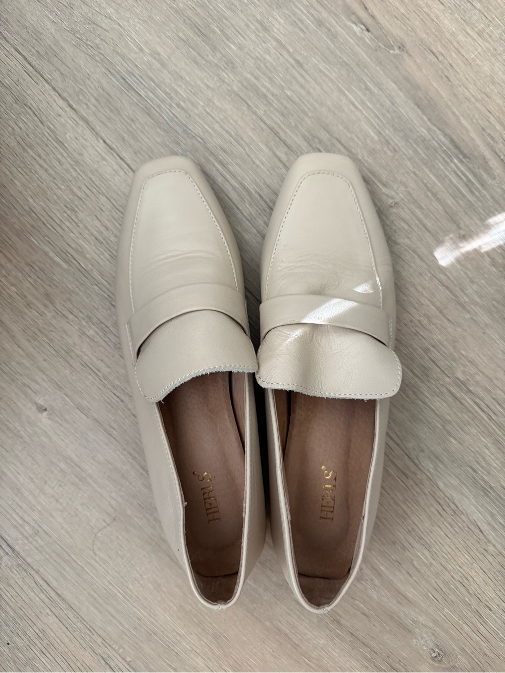 Genuine leather loafers